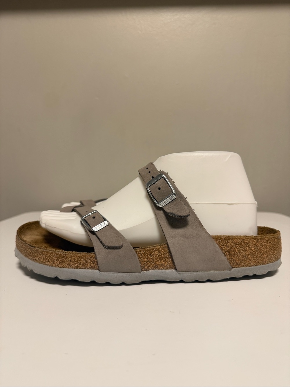 Birkenstock Mayari Nubuck Leather Dove Gray Women’s EU 40 US 9-9.5 Regular/Wide